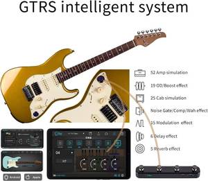 lot 19 image: GTRS S800 Smart Electric Guitar Kit with Effects System