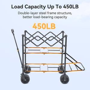 lot 31 image: Vibemo Foldable Double Decker Wagon