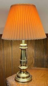 lot 5 image: Stiffel Heavy Brass Lamp 25 H