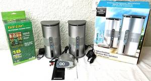 lot 57 image: IndoorOutdoor Mini Speakers and Outdoor Power Post
