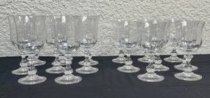 lot 53 image: Mikasa Wine and Water Goblets