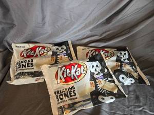 lot 44 image: 3 bags of KitKats white chocolate Best By 122024