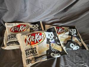 lot 39 image: 3 bags of KitKats white chocolate Best By 122024