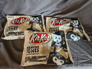 lot 34 image: 3 bags of KitKats white chocolate Best By 122024