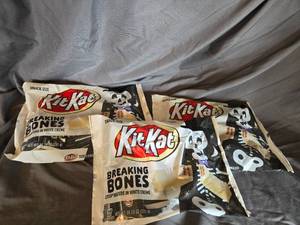 lot 37 image: 3 bags of KitKats white chocolate Best By 122024