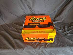 lot 5 image: Box of 24 King size Reeses Best By 82024