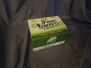 lot 84 image: 12 pack of 5 hour energy extra strength sour apple 1.93 oz EXP 1125
