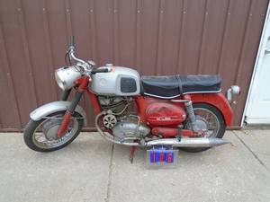 Puch twin GLE 250cc Motorcylce froms sears. Believed to be late 60s. Was riden about 10 years ago. No title. As shown.