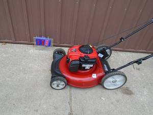 Craftsman 110cc 21 push mower. Good used condition. Tested & works. As shown.