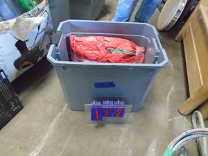 10 round pool with cover. Never used. As shown.