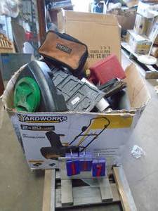 Box of car parts. As shown.