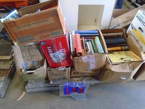 8 boxes of books. As shown.