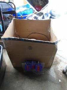 Box of electrical partscords. As shown.