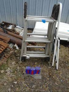 Folding ladder & Costco stool. As shown.