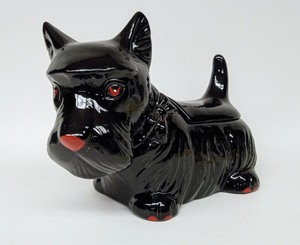 lot 56 image: Vintage Scotty Dog Ceramic Cookie Jar