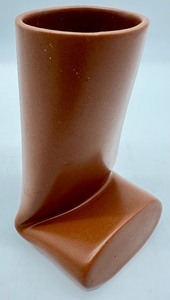 lot 13 image: TOYO Pottery Bent Vase - Japan