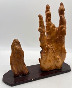 lot 125 image: Vintage Mid Century Cypress Knee Wood Art Sculpture #4