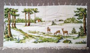 lot 206 image: Scenic Tapestry Depicting Deer