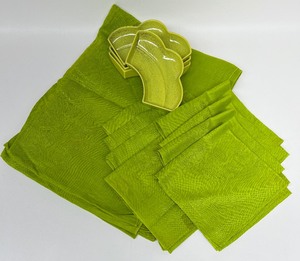 lot 282 image: Vintage Chartreuse Tableware including California Pottery