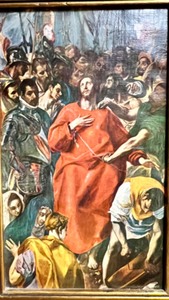 lot 321 image: Framed Artwork By EL GRECO The Disrobing of Christ