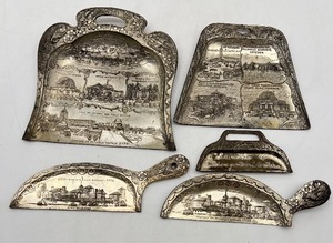 lot 94 image: Antique Vintage Chicago Worlds Fair Collection of Crumb Trays
