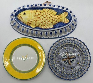 lot 249 image: Ceramic Plates & Fish Platter