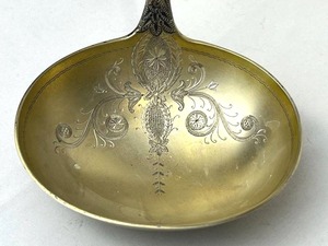 RARE Antique Sterling Silver Monogrammed Punch Ladle by Bailey, Banks, & Biddle (222 grams)