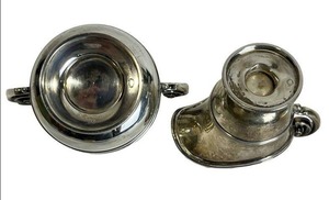 Vintage Watson for Wilcox & Wagoner Sterling Silver Creamer and Sugar Bowl (158 grams)