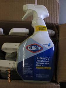 case of 9 bottles of clorox clean up