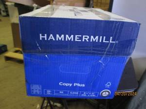case of hammermill 8.5 inch x 11 inch copy plus paper