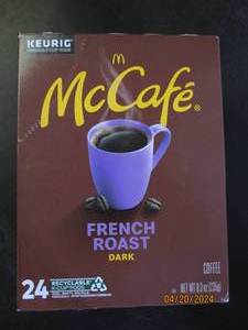 box of mccafe french roast dark coffee 24 pods best buy date of december 2024