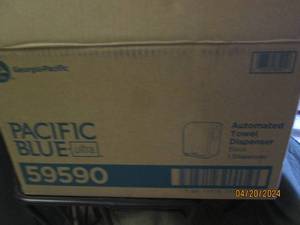 new pacific blue automated towel dispenser black