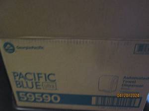 new pacific blue automated towel dispenser black