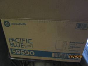 new pacific blue automated towel dispenser black