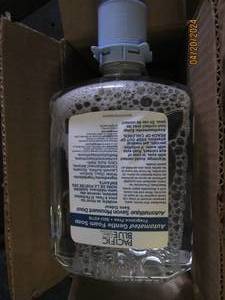 case of 3 bottles of pacific blue gentle foam soap