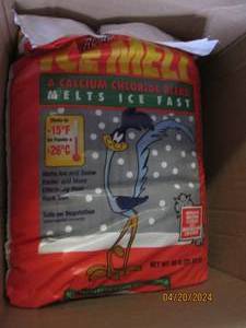 50 lb bag of ice melt...
