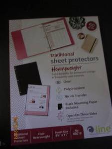 50 traditional sheet protectors heavyweight