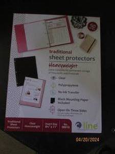 50 traditional sheet protectors heavyweight