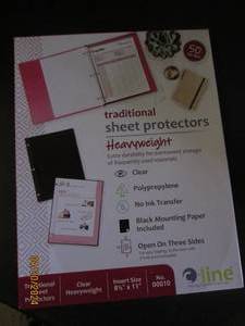 50 traditional sheet protectors heavyweight