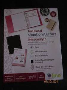 50 traditional sheet protectors heavyweight