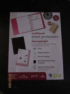 50 traditional sheet protectors heavyweight