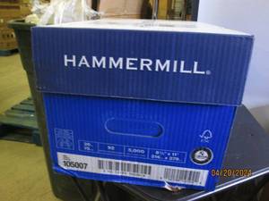 case of hammermill 8.5 inch x 11 inch copy plus paper