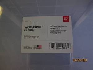 weather pro file box...