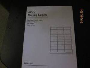 package of 3000 mailing labels...