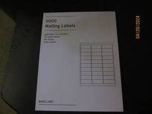 package of 3000 mailing labels...
