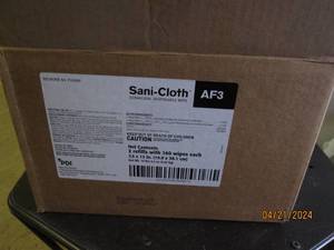 case of sani cloth disposable wipes...