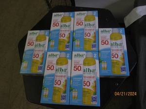 6 packages of 2 alba botanica broad spectrum 50 sunscreen