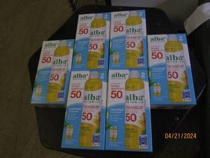 6 packages of 2 alba botanica broad spectrum 50 sunscreen
