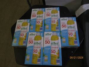 6 packages of 2 alba botanica broad spectrum 50 sunscreen