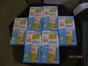 6 packages of 2 alba botanica broad spectrum 50 sunscreen